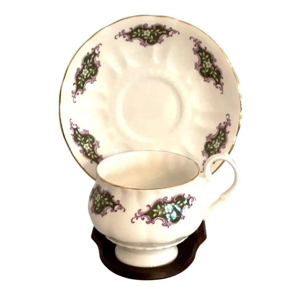 Ashley Bone China tea cup & saucer set English Porcelain Floral Pattern